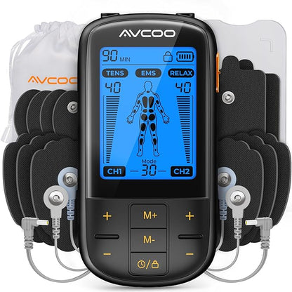 3-in-1 TENS Unit Muscle Stimulator